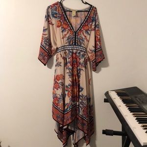 Floral handkerchief dress